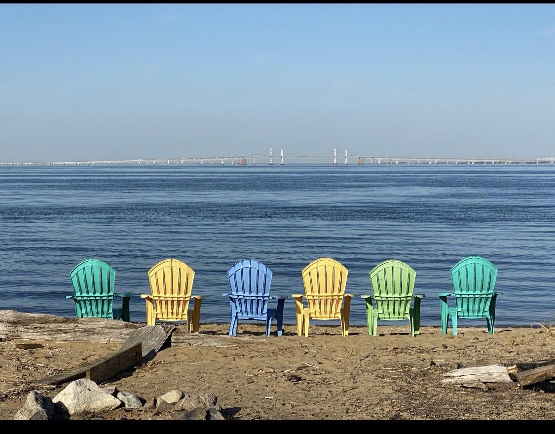 Front row seats on River Drive beach